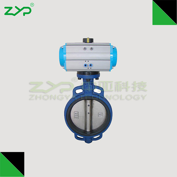 氣動(dòng)對(duì)夾式襯膠蝶閥